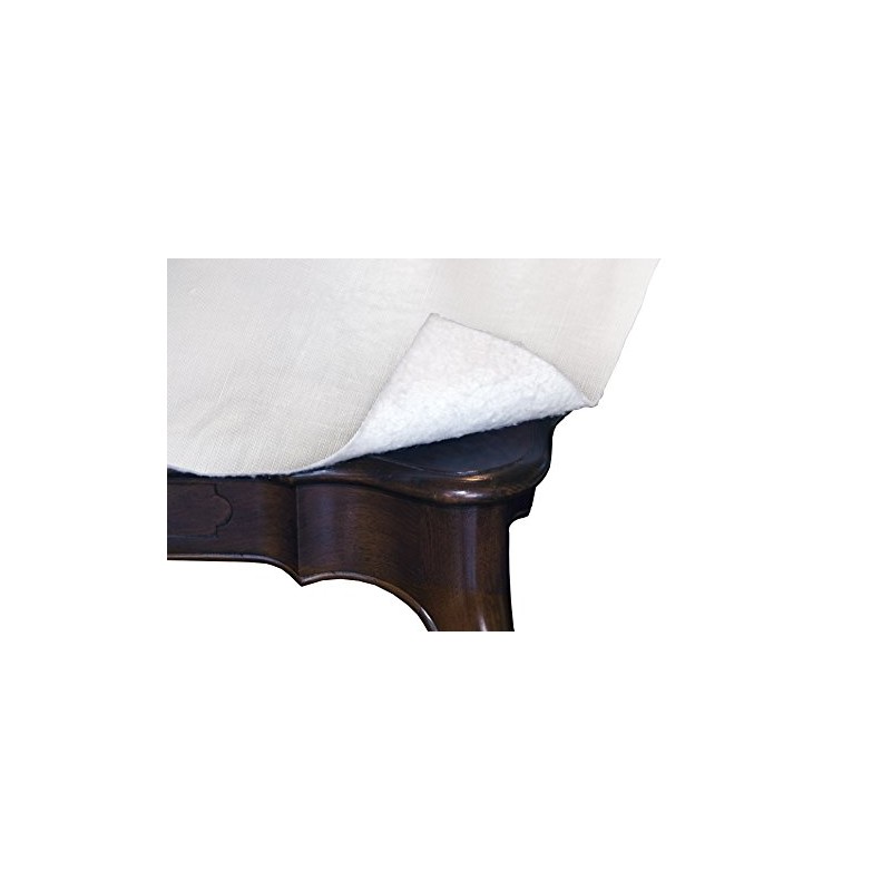 Gourmet Pro Round CTS Table Pad, Peva, 70-Inch, White