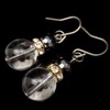 GOLD STONE Terahertz Earring, For Both Ears, Natural Crystal, Sparkling,