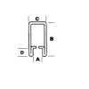 Zinc Came - Stained Glass Supplies - Framing 3/4 Inch U Channel 3 pieces 24 inch