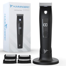 HUMMINGBIRD MK4 Electric Body Hair Trimmer for Men – Body Groomer Kit for Privates, Waterproof Shaver for Hard to Reach Areas, USB-C Rechargeable, LED Display & Storage Base