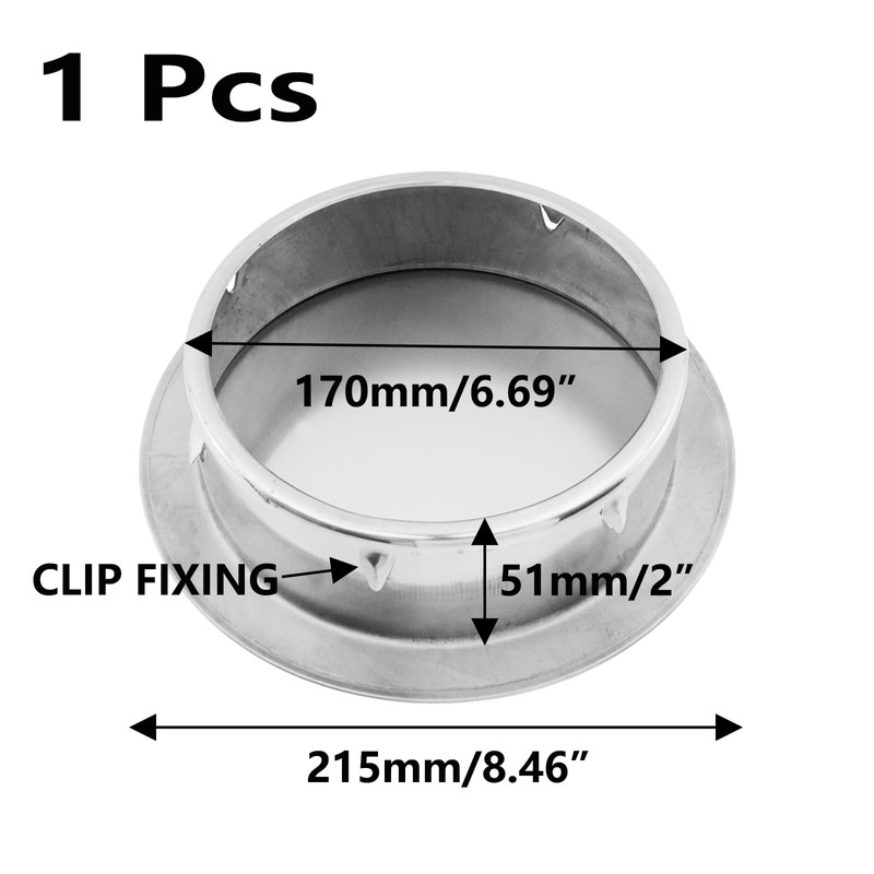 Semetall 7 Inch Metal Tee Cap - Round Dryer Vent