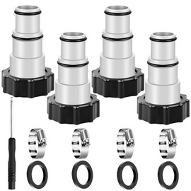 Pool Hose Adapter, Adapter A for Intex Pool, Replacement Hose Adapter for Pumps, Connection for Diameter 32 and 38 mm Pool Hose, Pool Connection Accessories (13 Components)