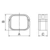 Inaba Denko Pipe Decorative Cover for Free Corner Joint Straight