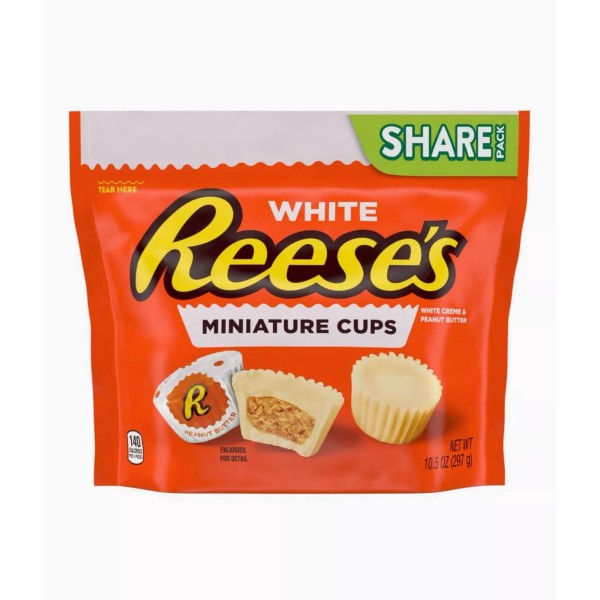 Reese's 〽️ New Exclusive Reeses White Chocolate Peanut Butter Miniature