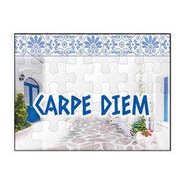 Makoroni - Carpe Diem Greece Greek - Jigsaw Puzzle 30 pcs, DesC80