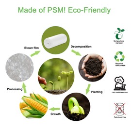 Biodegradable Trash bags 100PCS, Aievrgad 5.2Gallon/20L small Garbage bags/For Countertop Bin. Bin Liner/Trash/rubbish Bags, 100% Recycled,Tough, degradable, Compost Bags for Food/household,White