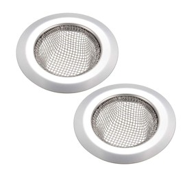 sourcing map 2 Pcs Kitchen Sink Garbage Strainer 2"(55mm) Stainless Steel Sink Disposal Stopper Anti-Clogging Drain Sieve for Kitchen Sink Drain