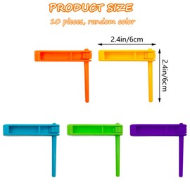 Niuhong 10 Pcs Spinning Noise Maker Ratchet Noise Ratchet Party Noise Maker Sound Maker Rattle Musical Instrument Games Props Sports Events Carnival Parade Celebrations (Plastic)