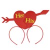 Vatocu Valentine's Day Headband Heart Headpieces His and Hers Gifts