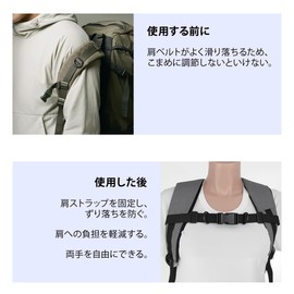 ZXZone Chest Strap, Backpack Shoulder Strap, Anti-Slip Belt, Shoulder Band, Adjustable, Unisex, Suitable for Adults and Children, Buckle Type, Easy Installation, Small Pocket Included, Can Hang