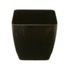 Whitefurze G0616SQ 16cm Square Indoor Pot Cover - Black