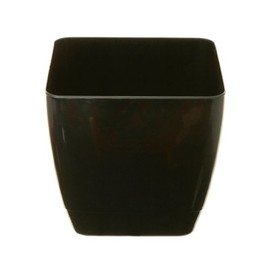 Whitefurze G0616SQ 16cm Square Indoor Pot Cover - Black