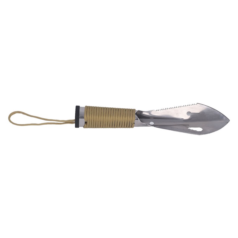 Survival Digging Trowel Stainless Steel Anti Slip Handle Multifunctional Detecting