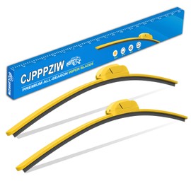 CJPPPZIW® Windshield Wipers-16"+16" Replacement for 2018-2024 Jeep Wrangler/2020-2025 Gladiator,Streak-free,OEM Quality Premium All-Season Front Yellow Wiper Blades (Set of 2)