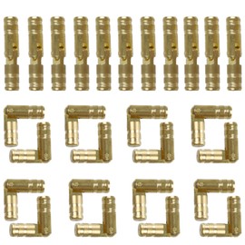 Runseaway 24PCS Invisible Brass Barrel Hinges, 4x20mm Mini Hidden Concealed Hinges for Jewelry Box, Music Box, Cabinet Door, Small Woodworking Projects