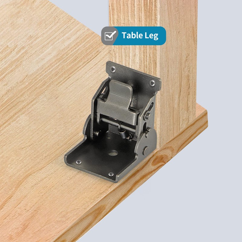 MDLUU Folding Brackets Heavy Duty, 90 Degree Self-Lock Hinges for