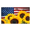 Summer-Sunflower Magnetic-Mailbox-Covers Patriotic-American-Flag 4th-of-July Independence-Day Mailbox Wraps Post Letter Box