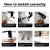 Pack of 2 Flexible Pipe Tap Connector Stainless Steel Braided