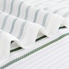 jinchan Small Stall Shower Curtain 48x72 inches Green and White