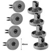 SPARES2GO Lower Runner Basket Wheels for Lamona Dishwasher (Pack of