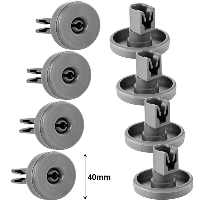 SPARES2GO Lower Runner Basket Wheels for Lamona Dishwasher (Pack of