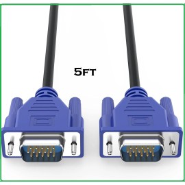 Unbranded for Dell VGA Male To Male Monitor Cable 5ft Model 453010100321R0