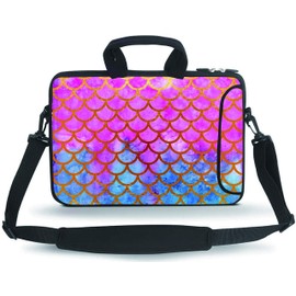 12 12.5 13 inches Case Laptop/Ultrabook Notebook PC Messenger Bag Tablet Case Sleeve with Shoulder (Mermaid Scale)