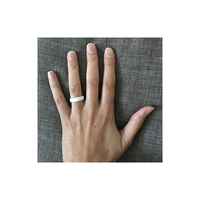 AERA Womens Silicone Wedding Band - Thin, Breathable, Classic Design