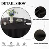 Aocoz Round Tablecloth 8 Pack 108 Inch Black Tablecloths Washable