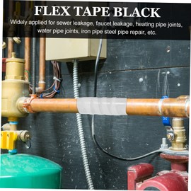 Tofficu 2pcs Flex Rubberized Seal Tape Wide Leak Repair Tape for Plumbing Outdoor Use Flexible Sealing for Pipes Buckets and Joints