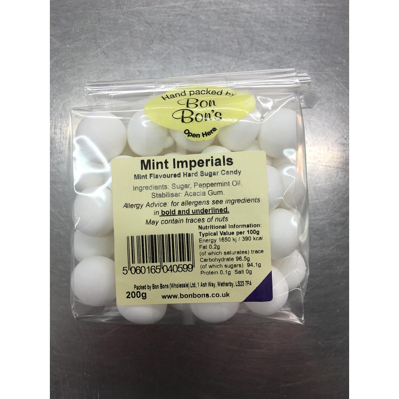Mint Imperials 200g - Bon Bon's Luxury Hand-Packed Confectionery