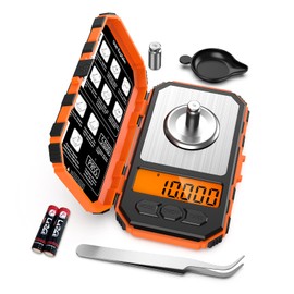 AMIR 50g/0.001g Digital Gram Scale, Portable Jewelry Scale, High Precision Electronic Pocket Milligram Scale, Backlit LCD, Micro Gram Scale 6 Units, Tare Function, Cal Weight Included