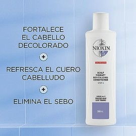 Nioxin Acondicionador Sistema #6 Crecimiento de Cabello con procesos de decoloración, antifrizz y visiblemente escaso, 1000 ml