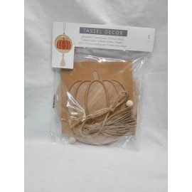 Horizon Group Pumpkin Kit Tassel Décor w/Stencil Sheet and Jute Included DIY Painting Kit