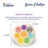 Home Genie Seven Chakra Selenite Round Plate for Energy Healing