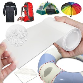 Tent Repair Tape, Waterproof, Strong Repair Tape, Transparent, High Elasticity, Waterproof, TPU Repair Sticker, Multipurpose, Pool Patch, Float, Rain Umbrella, Sleeping Bag, Bathtub, Tent, Air Mat