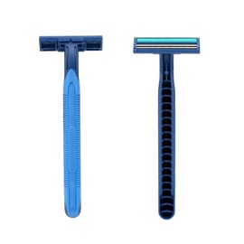 10 Pack Disposable Razors for Men & Women Double Blade Shaver with Chrome Coated Sharp Blades Blue Facial Hair Removal Razors Smooth Shave with Less Irritation & Razor Burn