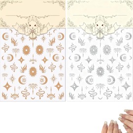 KALOLINNA Nail Sticker, 3D Texture, Stars, Moon, Heart, Sun, Nail Sticker, Glitter, For Nail Decorations, Popular, DIY Nail Decoration