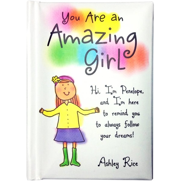 Blue Mountain Arts Little Keepsake Book"You Are an Amazing Girl" 4 x 3 in. Perfect Pocket-Sized Birthday, Christmas, “Just Because” Gift Book for a Tween Girl to Boost Self-Confidence, by Ashley Rice