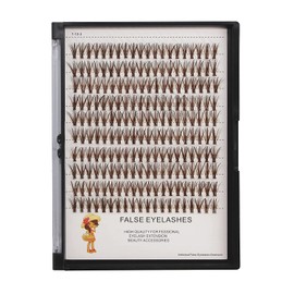 Large Tray- 10-20mm to Choose 20Roots Brown Color Eye Lashes Extensions Makeup Colorful Individual False Eyelashes Cluster Thickness 0.07mm D Curl Beauty Volume Eyelashes Tools (15mm)