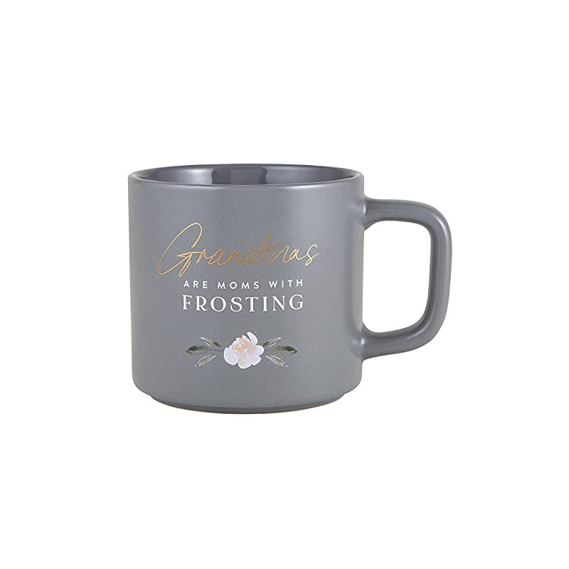 Creative Brands Heartfelt Collection - Stackable Stoneware Mug, 14-Ounce, Grandmas