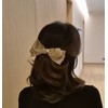 (4 types) Burnaby unbalanced lace feminine hairpin light beige /