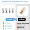 102267 & 105163 Replacement Plastic Sleeves and Screws Compatible with