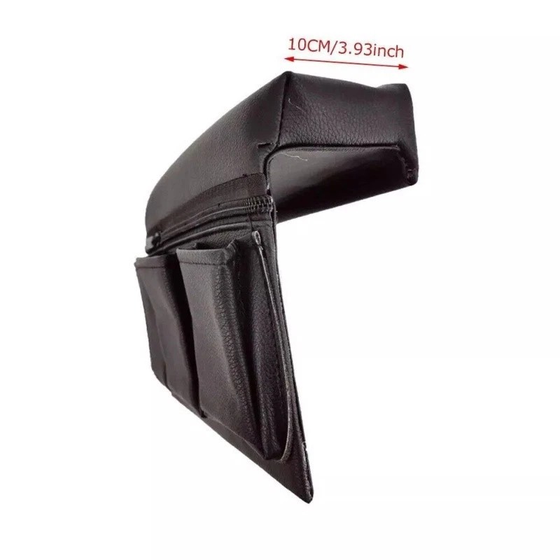Unbranded Car Window Armrest Hanging Bag PU Leather Storage Pocket