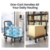 TIDY PALM Upgraded Foldable Push Cart Dolly | 880 lbs.Capacity