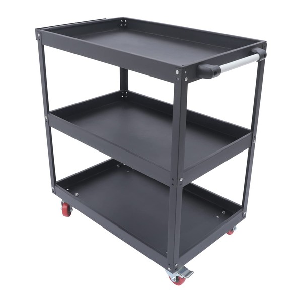 Fetcoi 3 Tier Rolling Tool Cart, Heavy Duty Utility Cart