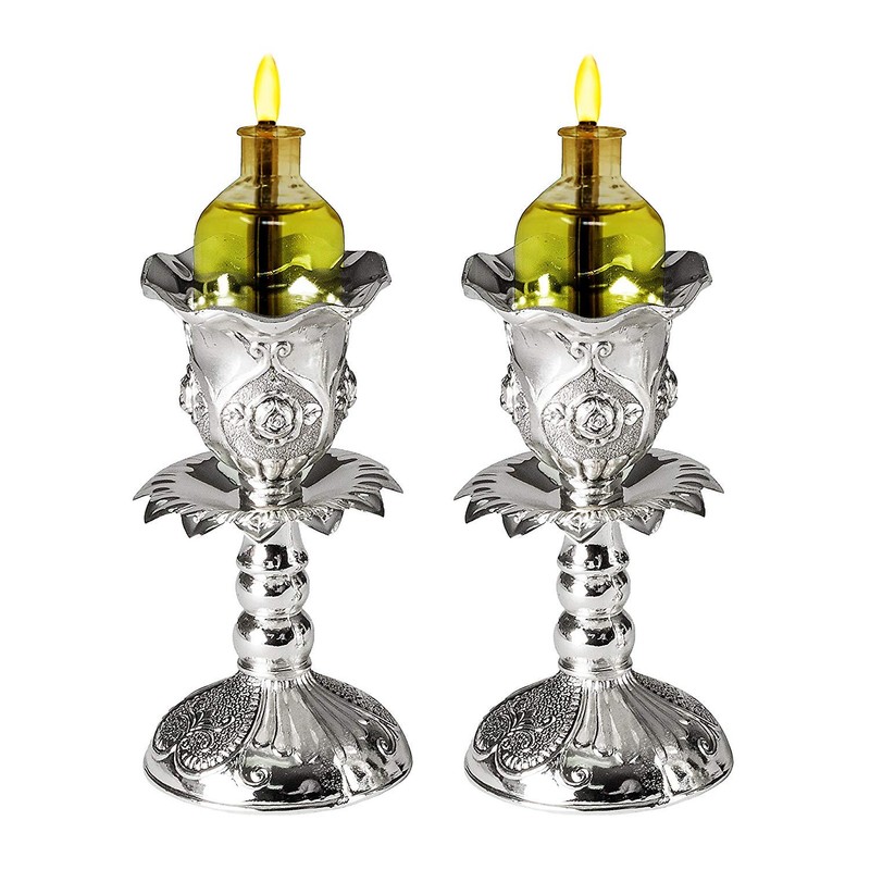 Shabbat Oil Candles - Large Ohr Lights Pre-Filled Oil Shabbos