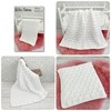 Knitting Pattern for Babys Blanket, Two Sizes, Small Blanket 62