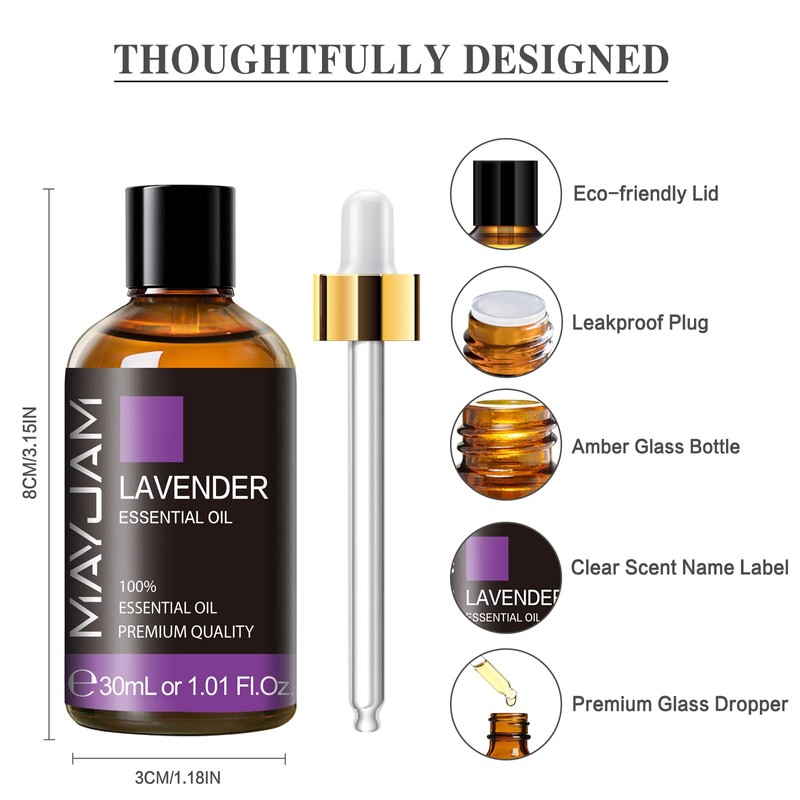 MAYJAM Essential Oil Lavender 30ml Massage Oil Aroma Oil Essential
