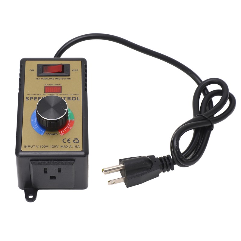 Speed Regulator Motor Fan Controller Stepless Speed Control Switch 15A
